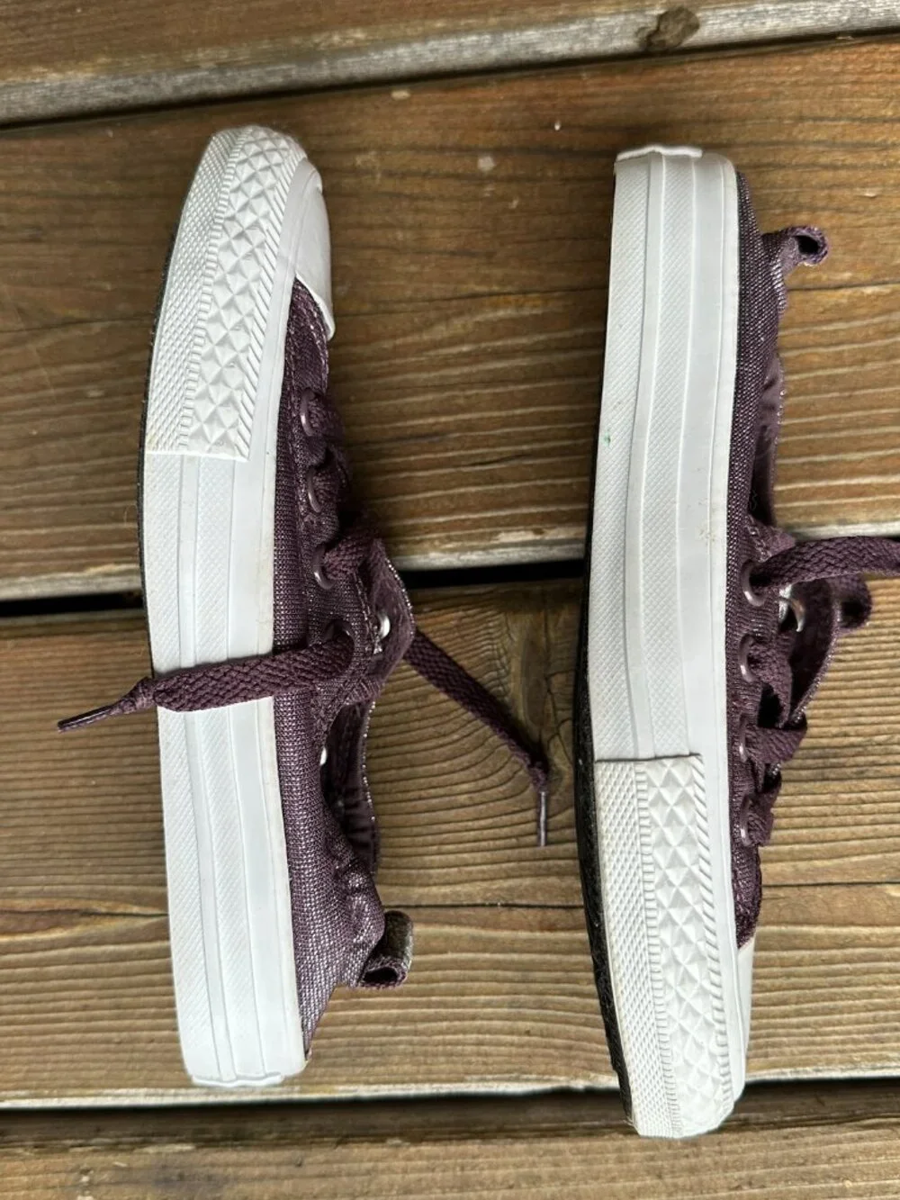Converse - CT All Star Shoreline Metallic Purple Sneakers - Junior 13 - 662255F